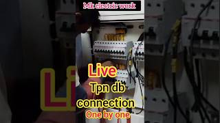 TPN DB Connection ll 12 way db dressing electrical short connection [upl. by Aisad]