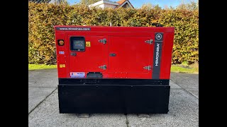 Starting up Himoinsa HYW yanmar 20 kVA Aggregaat generator [upl. by Auburn373]