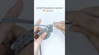 12 Increase 2 Half Double Crochet  Basic Crochet Techniques for Beginners Ella Threadwell [upl. by Anialram]