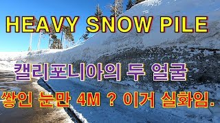 CANADA TRUCKER Vlog 79 Heavy Snow Pile캘리포니아의 두 얼굴  쌓인눈이 4m 라고 이거 실화임 [upl. by Ahilam]