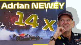 ADRIAN NEWEY  LHOMME aux 14 F1 CHAMPIONNES [upl. by Leisha358]