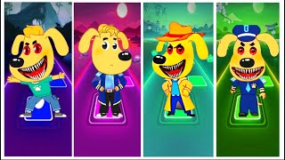 Eater Sheriff Labrador😱 Sheriff Labrador 🆚 Sheriff Labrador 🆚 Sheriff Labrador 🔔 Tiles Hop EDM Rush [upl. by Orian294]