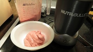 Nutribullet vs Blendtec Making Ice Cream [upl. by Fritze386]