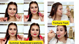 Waterproof Transferproof Kissproof Lipstick  Summer Approved Lipstick  SWATI BHAMBRA [upl. by Esinehc]