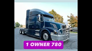 1 OWNER 2016 VOLVO 780 SLEEPER TRUCK FOR SALE [upl. by Alard634]