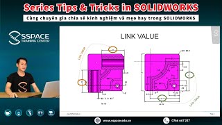 SOLIDWORKS Tips amp Tricks  Hướng dẫn giải đề thi mẫu CSWP Segment 1  Bài 3 [upl. by Orgalim862]