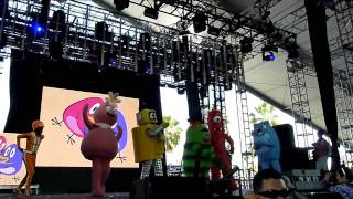 DJ Lance Rock Yo Gabba Gabba Live Performance  Coachella 2010 Part 34 [upl. by Eizzo]