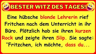 🤣 BESTER WITZ DES TAGES Eine Lehrerin ruft Fritchen in ihr Büro hebt ihren kurzen Rock und [upl. by Farika966]