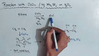 OsO4  aq Na2SO3 addition reaction ll Syn addition ll JEE and NEET ll Organic chemistry [upl. by Corell196]