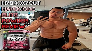 Hydroxycut Hardcore Elite FAT BURNER Powder Review My Before and After Results [upl. by Silden]