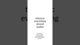 tobymac everything slowed [upl. by Micki]