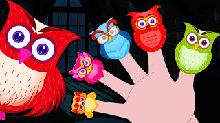 🦉❤️ Owl Finger Family  More CUTE Finger Family Songs Collection [upl. by Yelats]