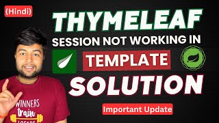 🔥Session probem in Thymeleaf 31  how to solved  Spring Boot thymeleaf [upl. by Maletta]