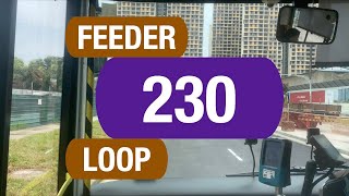 SBS Transit Feeder 230  Bus Service Route Visual [upl. by Attener]