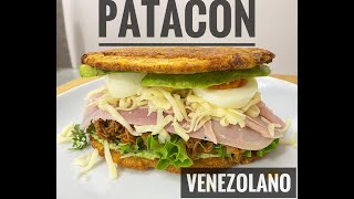 Como hacer patacones venezolanos brutales patacón relleno  La Osadía [upl. by Senga]