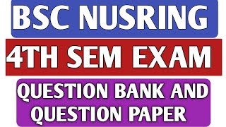 BSC NURSING 4TH SEMRGUHS BSC NURSING EXAMSBSC NURSING 4TH SEM BLUE PRINT RGUHSMSN AND PPGKANNADA [upl. by Ynomrah]