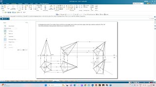 Orthographic Projection of Pentagonal Pyramid 01 [upl. by Leonteen397]