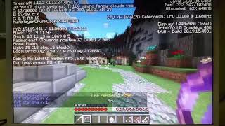 Playing Minecraft on Intel Celeron J3160 HD400 Vorke V1 [upl. by Ahsiral]