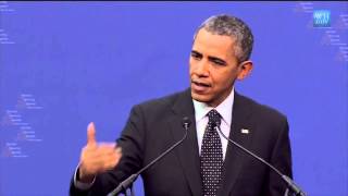 Obama speaks about Crimea at a news conference on the Nuclear Security Summit [upl. by Naaitsirhc]