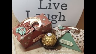 How to make a Double fold over box sized for Ferrero for a Table favour Ferrero 39 [upl. by Leach]