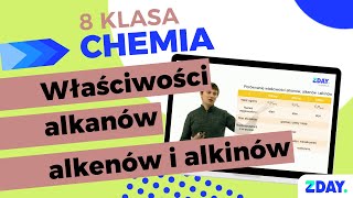 Porównanie właściwości alkanów alkenów i alkinów  Chemia 8 klasa [upl. by Lias]