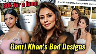 GAURI KHAN SELLING BASIC SOFA FOR 8 LAKH RUPEES BAD INTERIOR DESIGNER [upl. by Tereve]