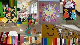 Preschool decoration ideasClassroom decoration designwall decoration ideasdoor decoration ideas [upl. by Aikahs]