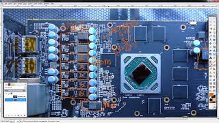 GPU PCB Breakdown XFX RX 580 GTS [upl. by Aem]