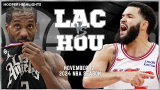 LA Clippers vs Houston Rockets Full Game Highlights  Nov 17  2024 NBA Season [upl. by Norrag]