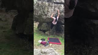 La Porcherie Direct FA 6C Roc La Tour bouldering climbing rockclimbing [upl. by Ardnassak]