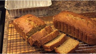 MOISTEST BANANA BREAD How To make Banana Bread [upl. by Dibbell]