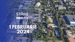 Știrile PRO TV  1 Februarie 2024 [upl. by Odraboel]