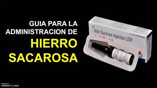 Cómo administrar HIERRO SACAROSA IV 💉  Las MEJORES RECOMENDACIONES [upl. by Assirialc]