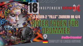 3 gegen 2  FILL IN RECHTE HAND  Sascha Kaisler  Creative Drumschool [upl. by Hathaway]