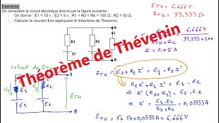 Exercice d’électricité utilisation des théorème de NortonThévenin et millman [upl. by Russia]