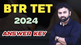 2024 BTR TET GTPGT Answer Key  Pedagogy assamtet [upl. by Lleze991]