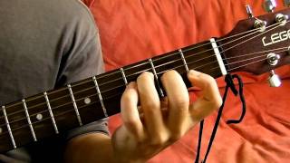 C G Am F Guitar Chord Progression Demonstration [upl. by Hamo]