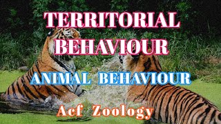 ACF ZOOLOGY  TERRITORIAL BEHAVIOUR  ANIMAL BEHAVIOUR  UPSC ZOOLOGY  NEET ZOOLOGY  ZOOLOGY CLASS [upl. by Inaluiak]