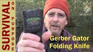 Gerber Gator Folding Knife Review [upl. by Nysila]