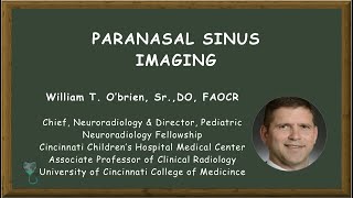 Paranasal Sinus Imaging [upl. by Bena543]