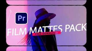 How to create film mattes and borders In premiere pro  free download [upl. by Paulina2]