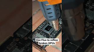 •How to Reflow a Broken GPU Properly• pcgaming pcbuild gpu [upl. by Wileen]