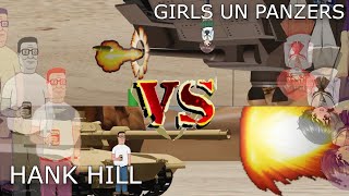 HANK HILL VS GIRLS UN PANZER 3D Blender Tank ANIMATION [upl. by Katleen]