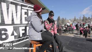 T Mills talks collab with Mike Posner Power 106 Snowed In [upl. by Pinzler662]