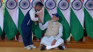 This is why people love himWhat a Gesture PM Modi 🔥🔥Navdeep Singh With Narendra Modi [upl. by Eiten124]