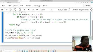 Bubble Sort  Python [upl. by Yonatan]