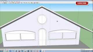 Tutoriel Google Sketchup Modéliser une maison Partie 2 [upl. by Hacceber]