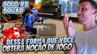 DICAS DE NOÇÃO DE JOGO PRA MELHORAR NO FREE FIRE SOLO VS SQUAD  BR RANK 🔥 [upl. by Birkner]