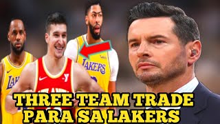 BREAKING NEWS THREE TEAM TRADE SA PAGITAN NG LAKERS HAWKS AT NETSJJ REDICK REVEALED STARTING FIVE [upl. by Ymer11]