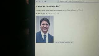 Javascript Justin Trudeau is a dihead [upl. by Susejedairam]